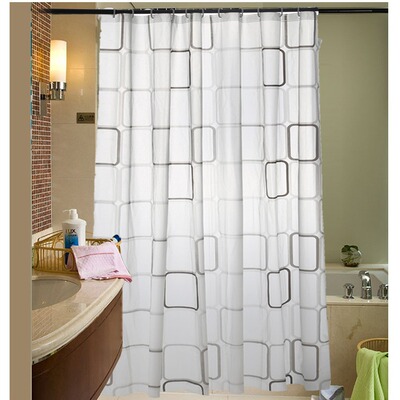 Manufactor peva Shower curtain Shower curtain door curtain Foreign trade Bath enclosures Hooks Wholesale 9 One piece On behalf of