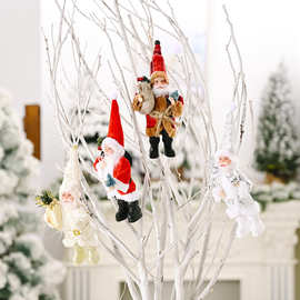 站姿挂件圣诞节装饰用品圣诞老人创意新款圣诞公仔用品小挂件