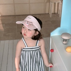 秋南 兒童防曬帽夏季新款ins男女童太陽帽防紫外線寶寶帽子遮陽帽