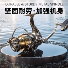 跨境金属路亚纺车轮浅线杯微物渔轮小高尔夫鱼线轮渔线轮鱼轮批发