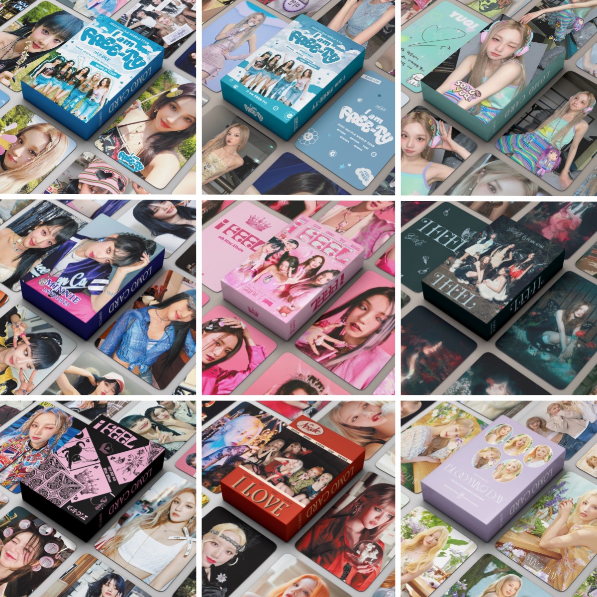 (G)I-DLE integration link 55 Gidle small cards song Yuqi Ye Shuhua Zhao Meiyan collection LOMO card