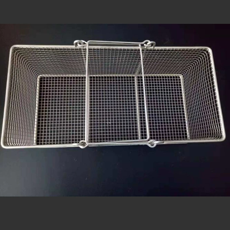 Filter stainless steel, rectangular basket, stainless steel AISI 304