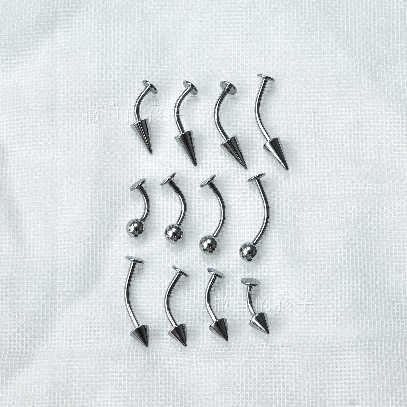 Labret piercing jewelry detail image