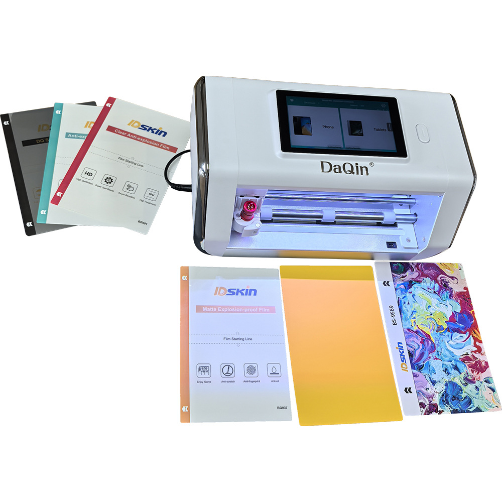 Portable Unlimited Automatic Smartphone Screen Protector Film Cutting Machine Back Sticker Mobile Skin Cutter