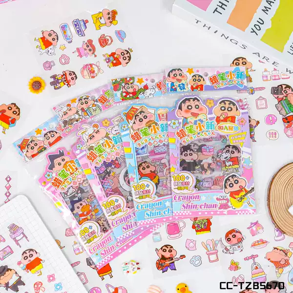 5670-Crayon Shin-chan 10 pieces of stickers [40 for the whole box]