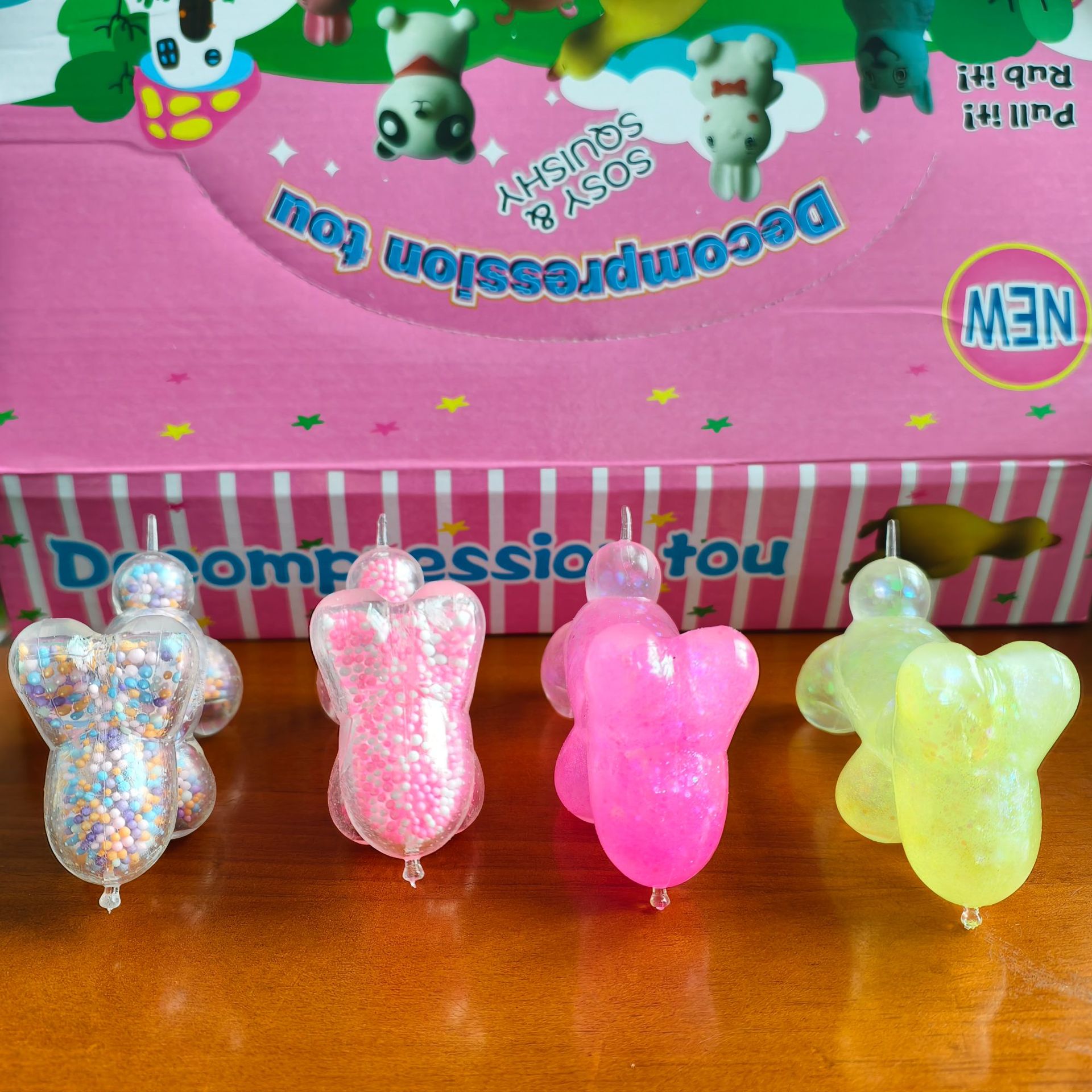 Maltosa liusha cachorro Globo de Goma de frutas perro descomprimido amasar película de color le Cai simulación animal niño niña