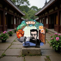 鲁迅文创绍兴中国城市冰箱贴百草园国潮风家居装饰贴旅游纪念礼品