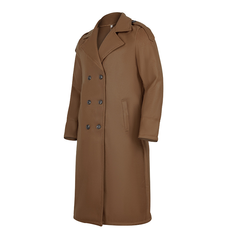 Lang uldfrakke til mænd til efterår og vinter elegant_voghion.com