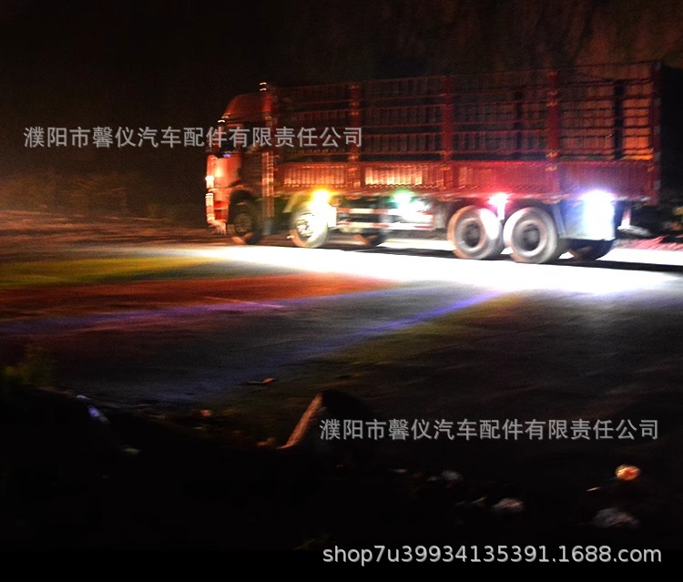 Truck 24V Side Light 12V Super Bright Floor Waterproof Truck Ultra-Thin Side Light Trailer Led Colorful Multi-Function Waist Light