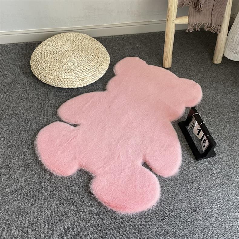Bear Carpet Bedroom Ins Living Room Coffee Table Blanket Girl's Room under the Bed Bedside Blanket Plush Popular Home Floor Mat