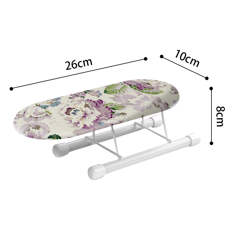 Mini hogar plegable manga de planchado rack escritorio tabla de planchar accesorios tabla de planchar portátil tamaño pequeño panel de la manga de planchado