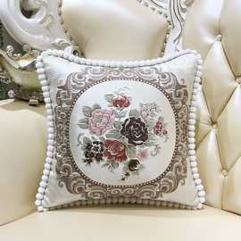欧式沙发抱枕靠垫套奢华客厅北欧靠枕床头靠背大号护腰靠垫可拆洗