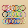 DIY jewelry accessories 30mm iron color paint live page circle card circle small book circle bag trailer hanging keychain