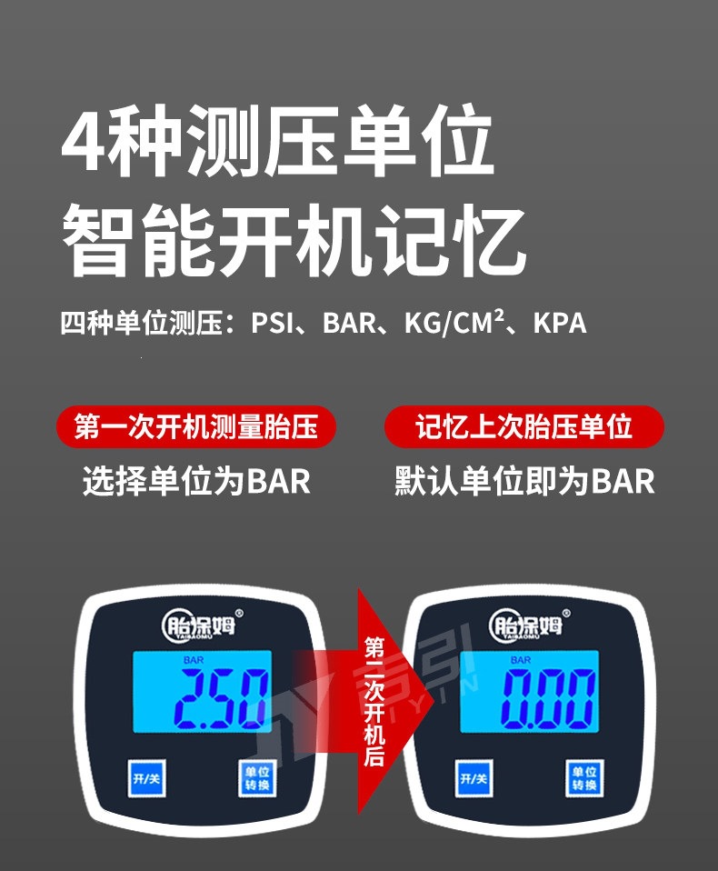 Suitable for tire inflators, car tire pressure gauges, high-precision digital tire pressure gauges, electronic digital display inflators