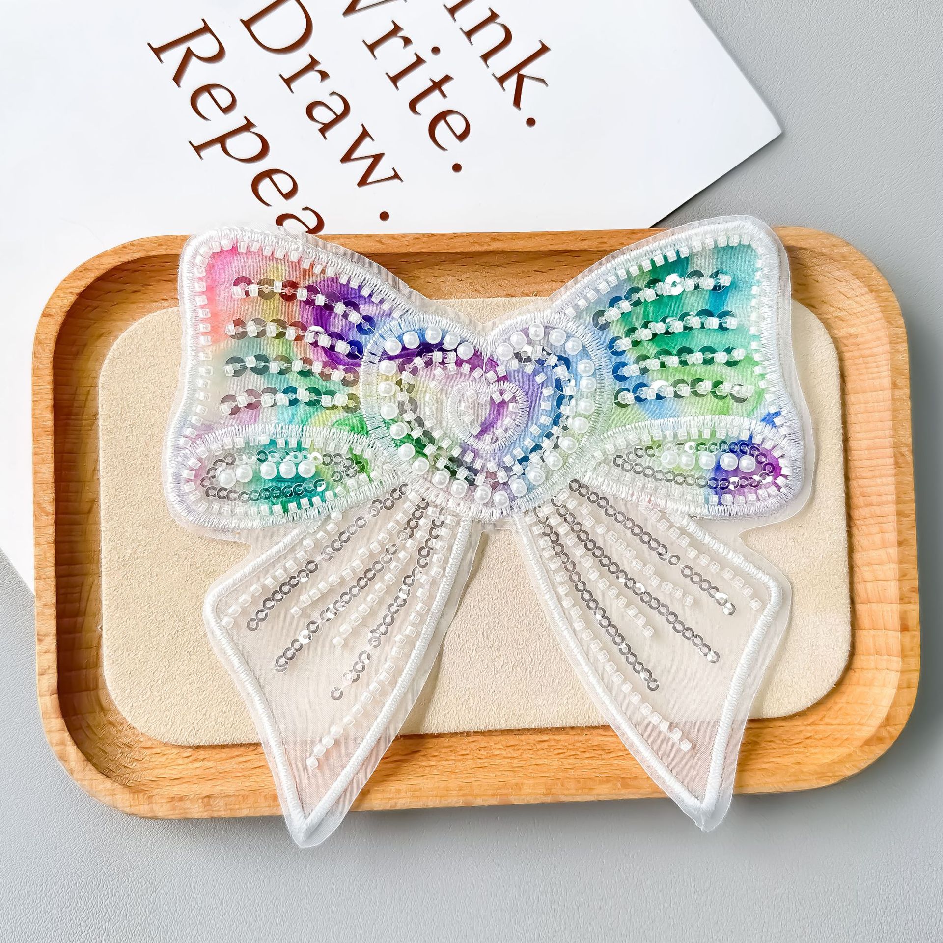 Nuevo color fantasma ogan tridimensional sequela arco dibujos animados ropa infantil zapatos sombreros maleta tela calcomanías