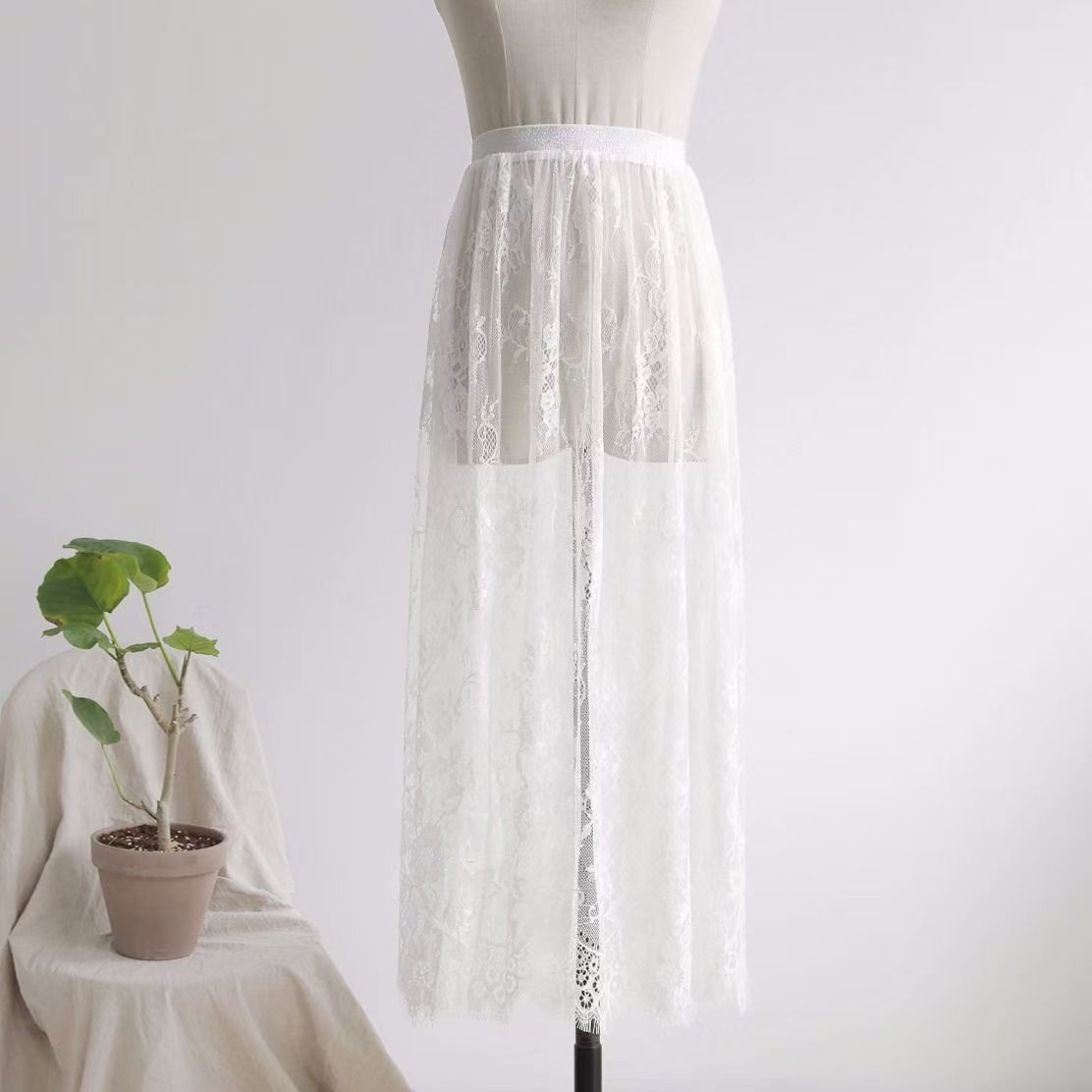 Белый ( 75cm длинный)