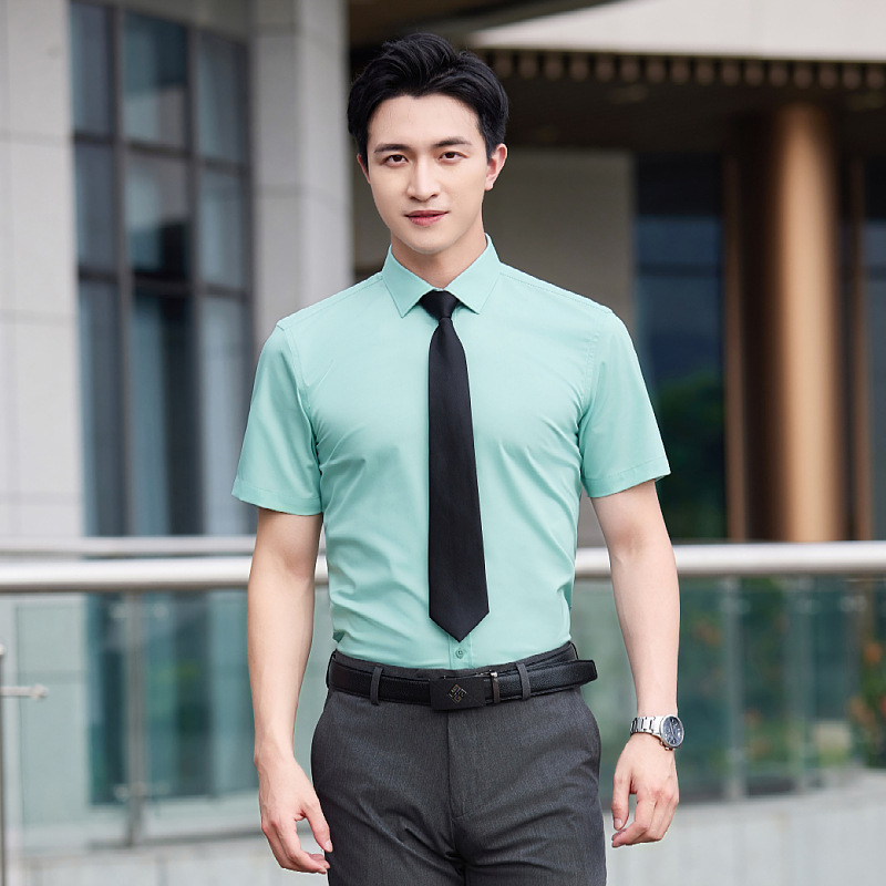 남녀공용 반팔셔츠, 포멀웨어, 비즈니스웨어, 비즈니스셔츠, 은행 4S 매장 작업복, 작업복