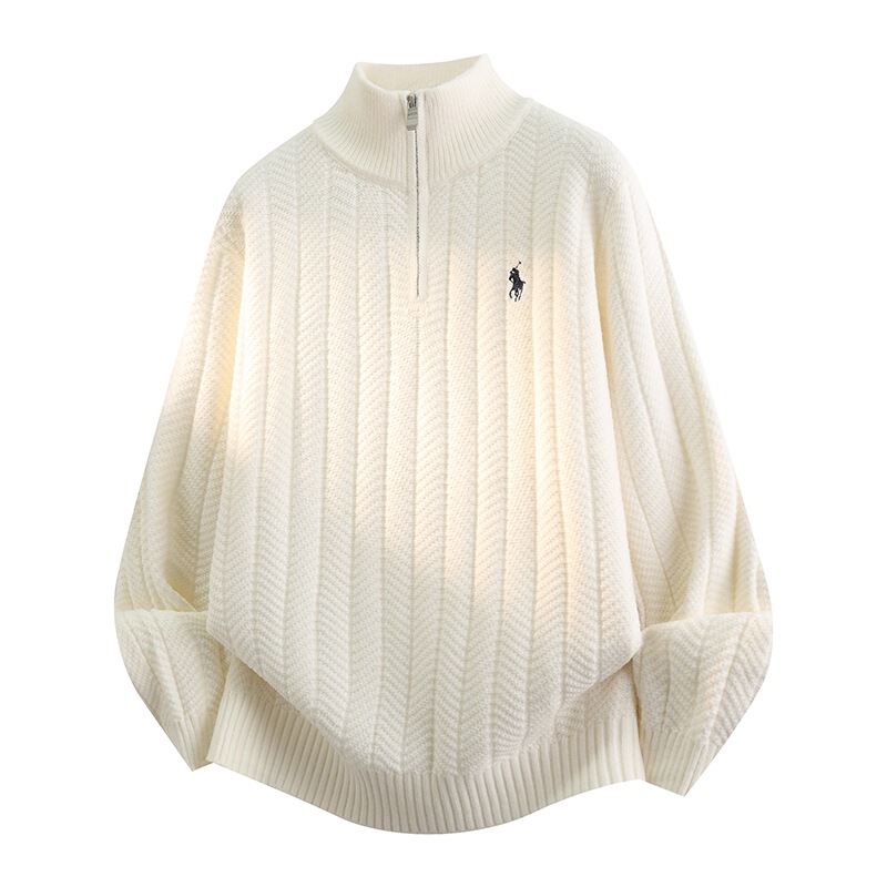 Cross-border wholesale of American-style retro cable-knit sweaters, autumn/winter men's "old money" style tops, polo shirts, knitwear, and outerwear Cross-border wholesale of American-style retro cable-knit sweaters, autumn/winter men's "old money" style tops, polo shirts, knitwear, and outerwear