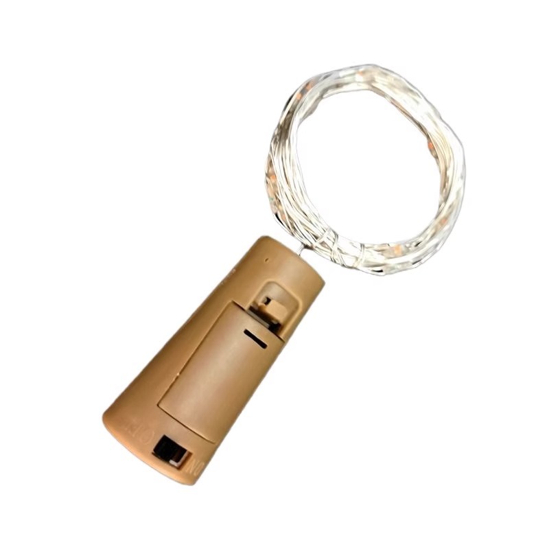 Cuerdas de lámparas de cobre LED baterías tapón de botellas de vino lámparas de dormitorio creativas de la chica diseño de la habitación en luces decorativas de color