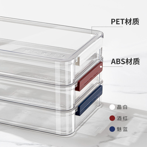 Document storage box, household drawer, file classification storage transparent box, office file data sorting and storage box
