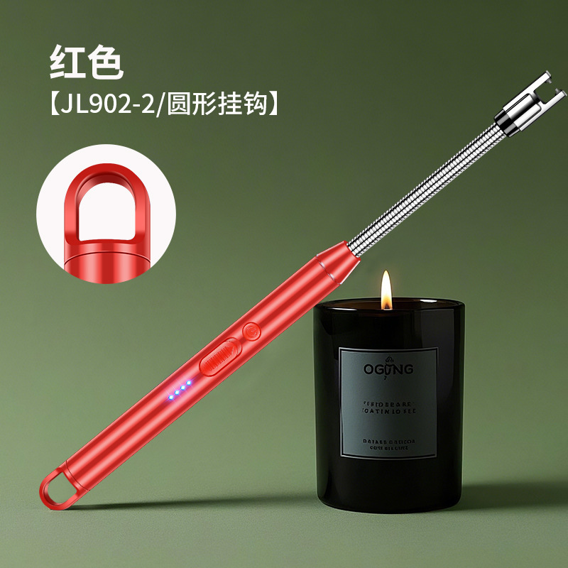 Encendedor de cocina recargable tipo C con carcasa de plástico nueva, encendedor electrónico de gas extendido, pistola de encendido, barra de encendido para uso doméstico