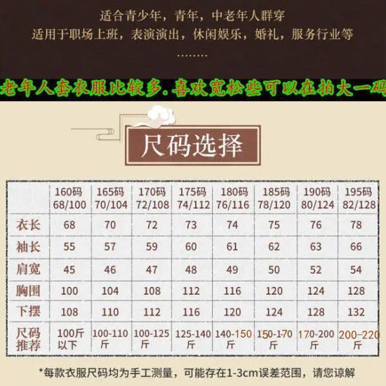 中華民国服男性昔ながらの中高年おじいちゃん服70歳80歳高級中山服中山服スーツ春秋スタイル|undefined
