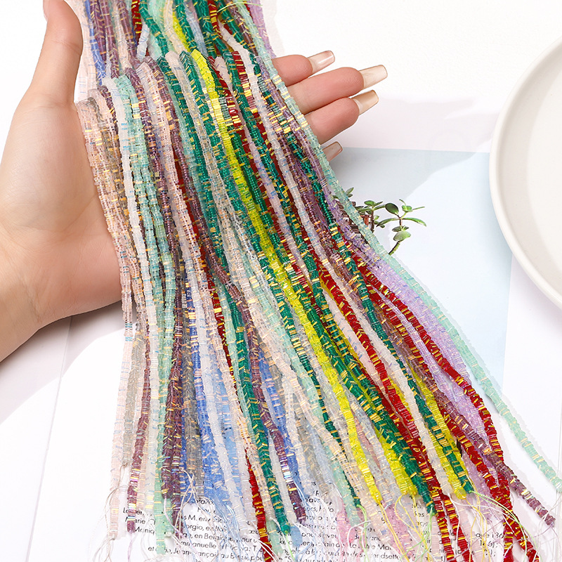 2024 New Small Cube Small Porapy AB Color Glass Fang Fang Beads…