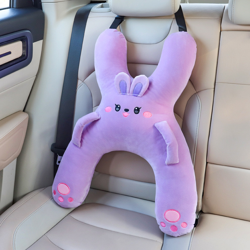 車用枕、長距離自動運転首保護、かわいい漫画の女の子、後部座席の車の睡眠、子供用保護卸売|undefined