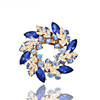 High-end brooch, accessory lapel pin, retro crystal, wholesale, Korean style