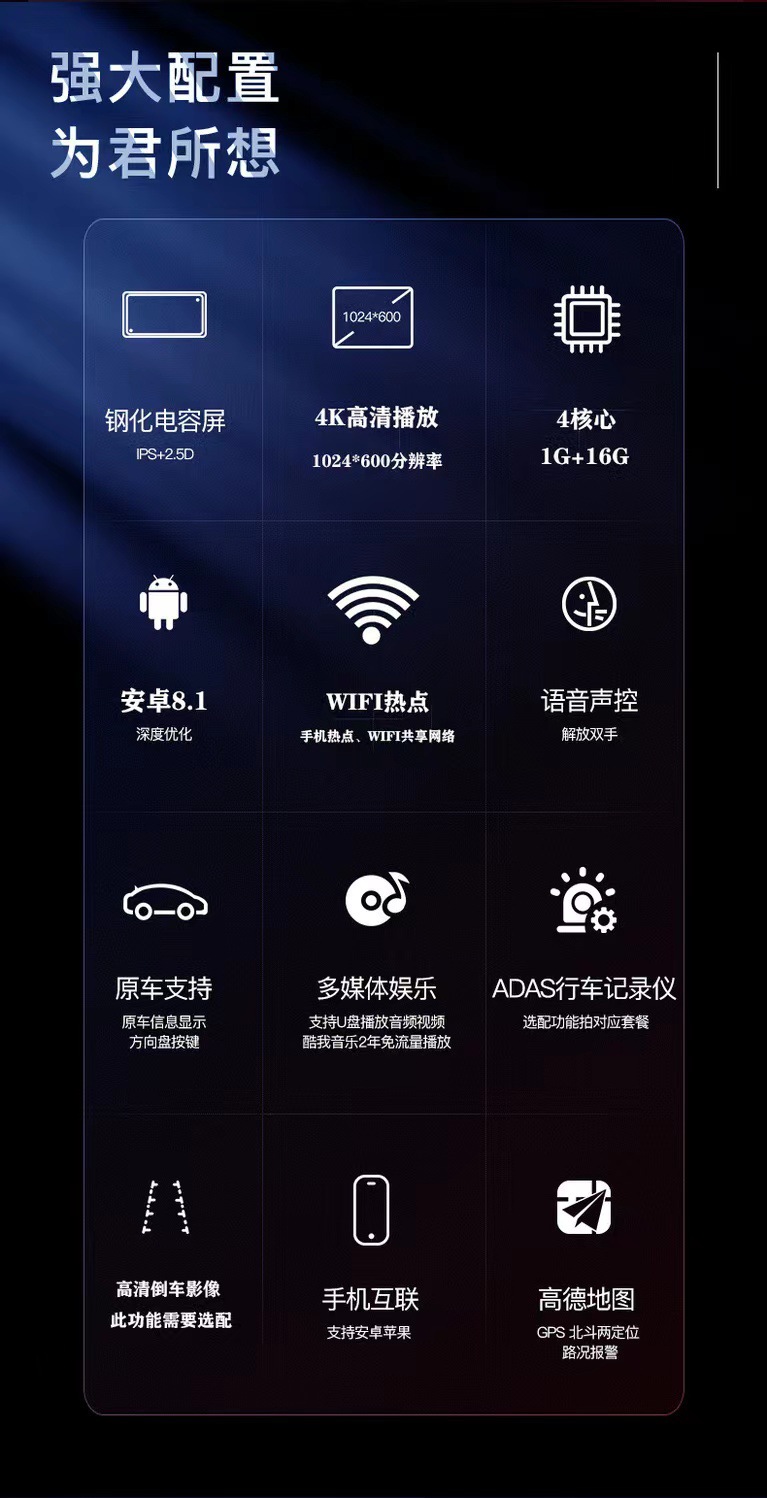Foton Auman Gtl Star Wing/Est Star Truck Android Intelligent Vehicle Central Control Large Screen Navigation Reversing Image