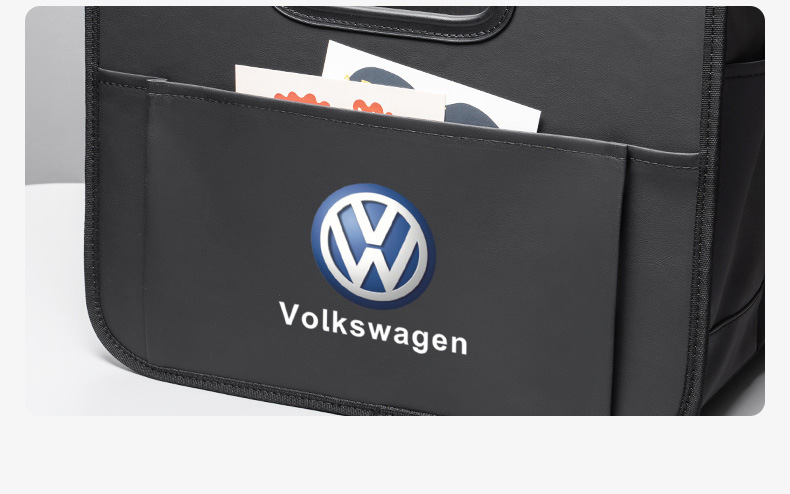 Car Storage Artifact Car Trunk Storage Box Foldableable Storage Box Leather Storage Box Car Interior Supplies