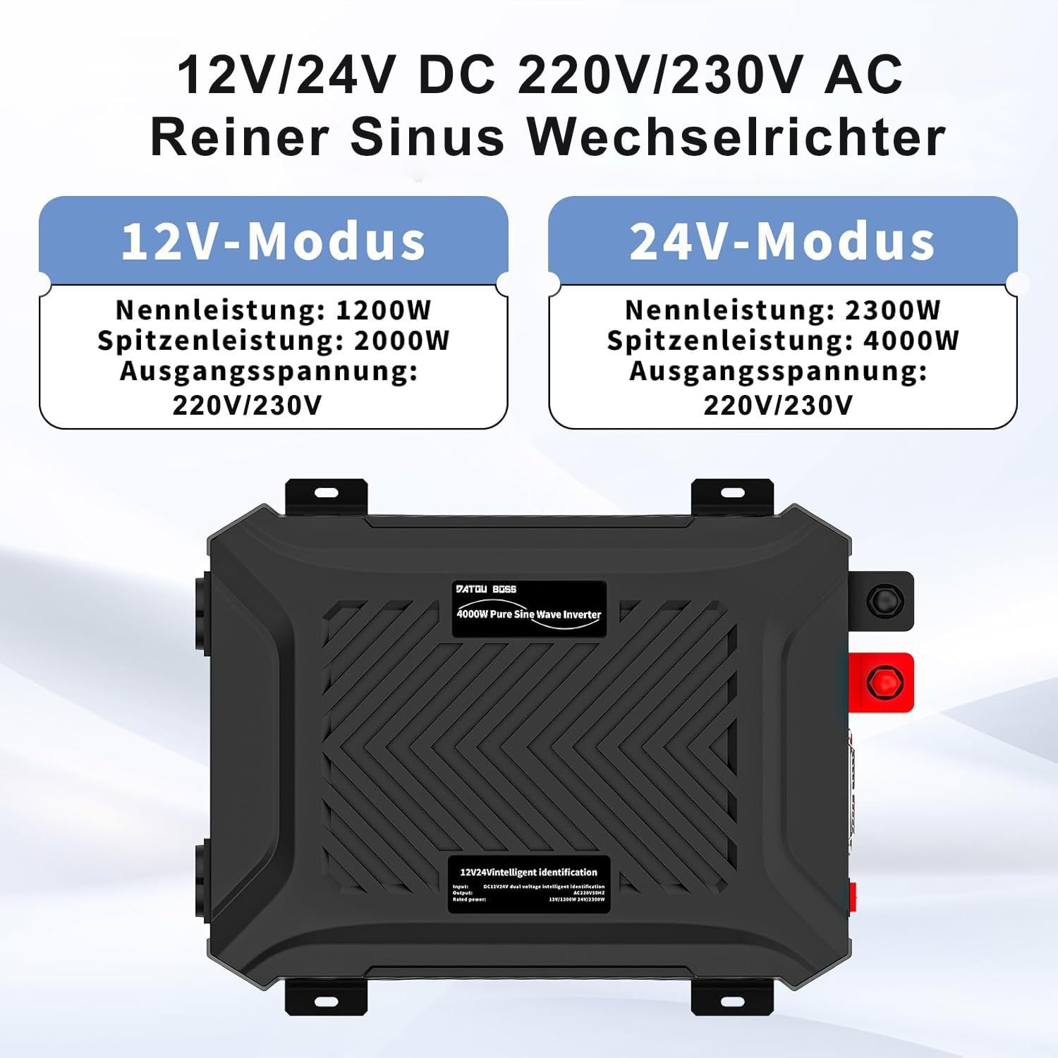 DATOUBOSS逆变器智能双电压大功率12V24V转220V230V240V光伏