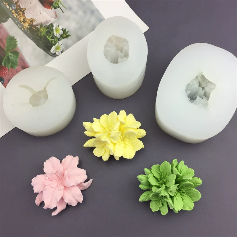 Fondant, silicone mold, candle for auto, DIY