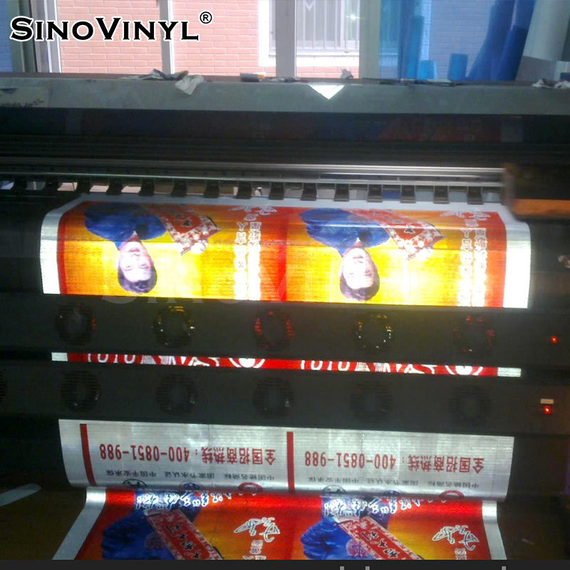 Xinlang publicidad-Grado de inyección de tinta película reflectante luminosa advertencia personalizada pegatinas Impresión logotipo reflectante coche pegatinas material