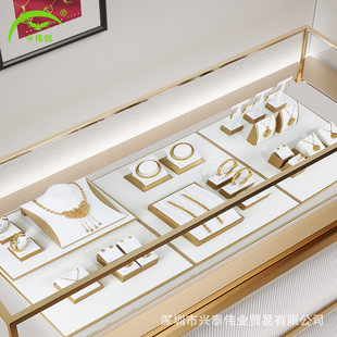 Jinweichuang jewelry display stand gold white ring necklace pendant jewelry display stand counter display props