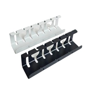 Wire rack trunking under table