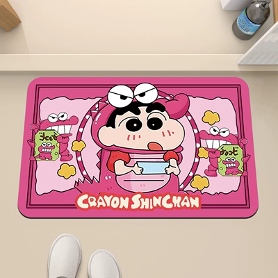Cartoon Dopamine Crayon Small New: Avtomobil döşəmə paspasları - pink-dinosaur-xiaoxin-holding-card-3040