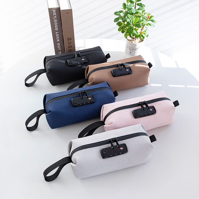 Cross-border combination lock skincare product storage bag, mobile phone and earphone bag, receipt and cash bag, passport, bank card and stamp document bag