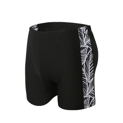 Men's Swim Trunks Hot Spring Four Seasons Swimming Shorts Trendy Print Fashion Plus Size Beach Sand Flat-bottom Swim Trunks Manufacturer