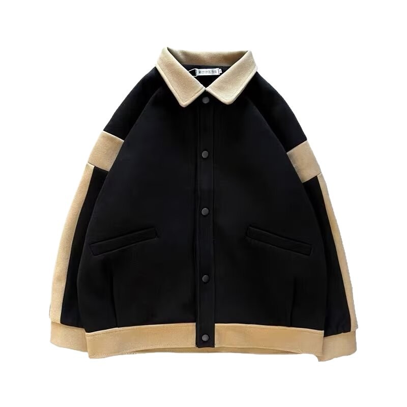 Nuevo comercio exterior transfronterizo primavera y otoño chaqueta de lana para hombres tendencia de Hong Kong chaqueta de ropa de hombre casuales con guapo