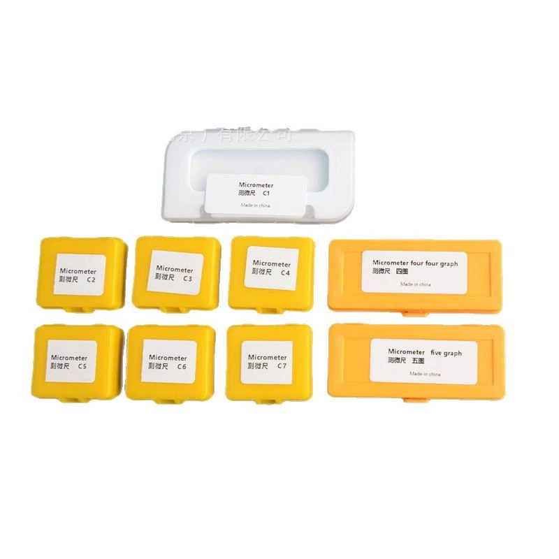 C1-C7 объектная микроскопическая линейка 0,01 микроскопическая линейка окуляра