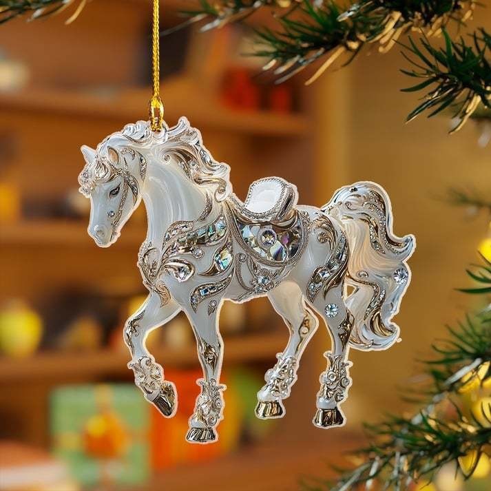 Golden acrylic pendant
