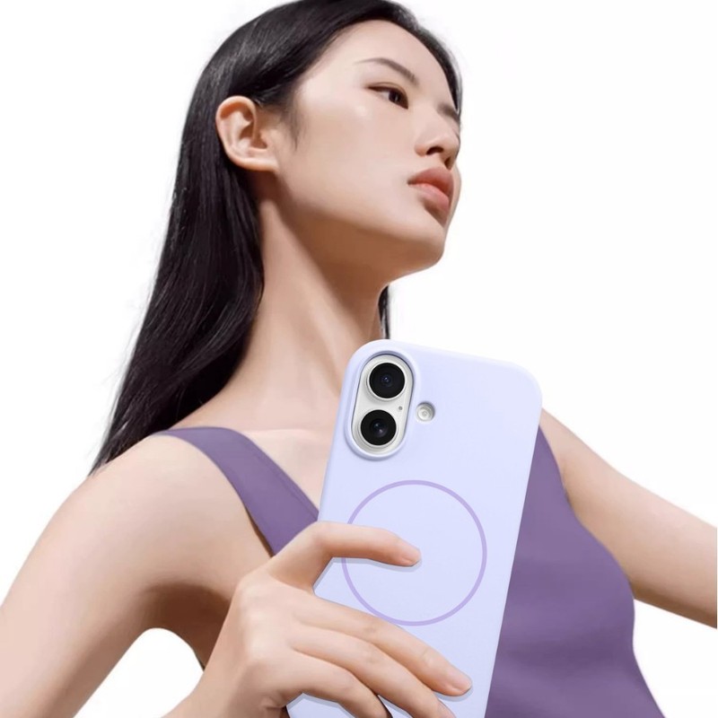 iPhone16promaxに適した細いリングの液体シリコーン磁気電話ケースApple 15オールインクルーシブ大穴落下防止14|undefined