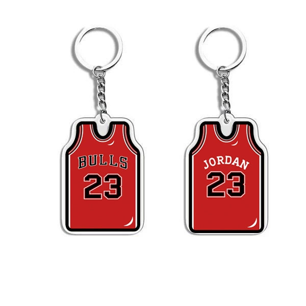 П pendant из акрилового джерси, мини униформа подвеска, 4.6×3.2 см, акрил + металл