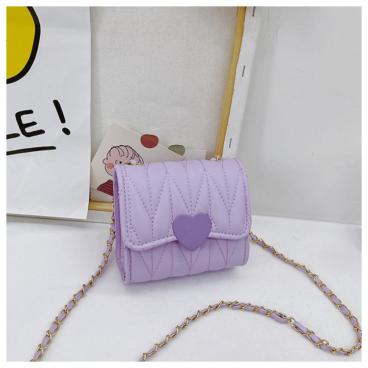 Bolso de mensajero de la cadena del estilo de chanel de la muchacha bebé lindo cambio de hombro de la manera bolso pequeño bolso de la princesa de los niños de moda
