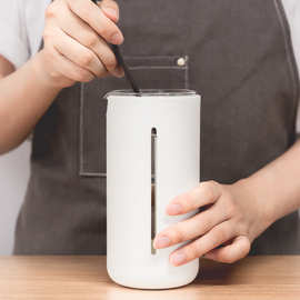 A3L小U法压壶 法式家用耐热玻璃咖啡机 手冲过滤咖啡器具 450ML