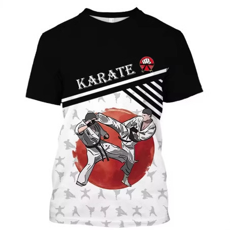 Men's fitness t-shirt sports round neck short sleeve casual loose 3D…