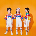 六一儿童演出服幼儿园背带裤合唱服装少儿表演服春季新款