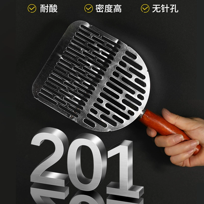 Совок для кошачьего туалета из нержавеющей стали 201, совок для кошачьих какашек, лопата из нержавеющей стали, специальный туалет для тофу с мелкими отверстиями, большой металлический совок для кошек.