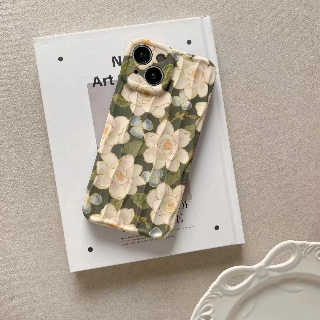 Чехол для телефона, совместимый с Apple, iPhone 13 Pro, с цветочным рисунком, 14 Pro Max